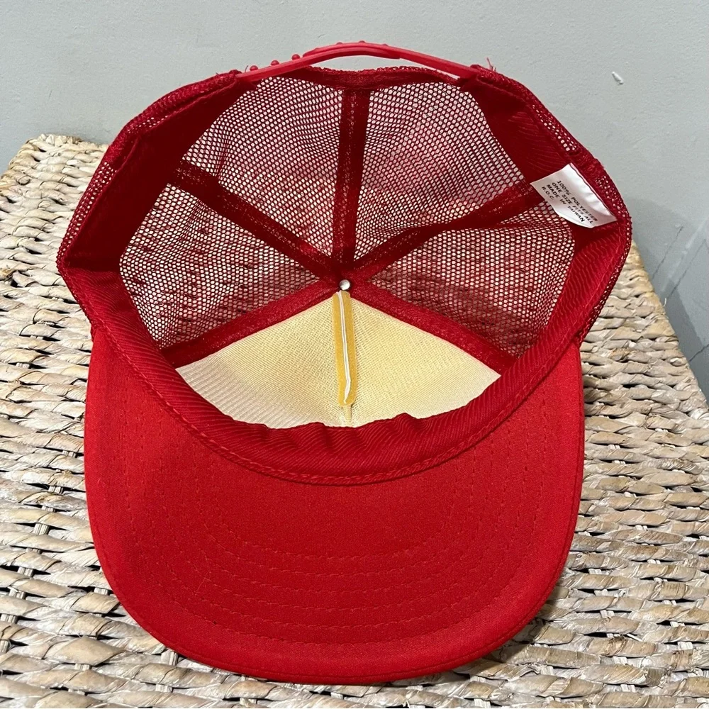 Vintage Niagara‎ Falls red New York Snapback Trucker Hat Cap Rainbow Flowers NEW